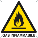 [E400204K] E400204K - Cartello pericolo gas infiammabile EN ISO 7010
