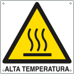 [E403901Y] E403901Y - Cartello pericolo alta temperatura EN ISO 7010