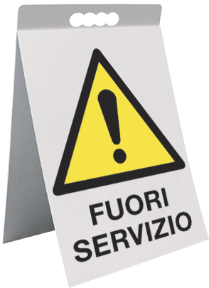[ECAP17125X] ECAP17125X - cavalletto PVC fuori servizio