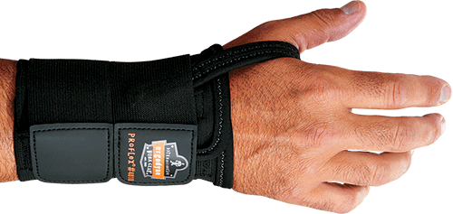 [EDS402RM] EDS402RM - Polsiera mano destra cinturino doppio,chiusura velcro,col.NERO tg.M