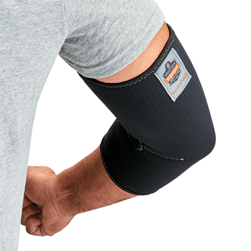 [EDS650XXL] EDS650XXL - gomitiera in neoprene perforato 650 e maglia spandex col.NERO tg.XXL