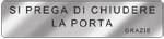[EF70210] EF70210 - Targa alluminio specchio EasyFix SI PREGA DI CHIUDERE