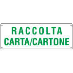 2141 - Cartello raccolta carta e cartone
