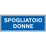 2504 - Cartello aziendale Spogliatoio donne