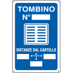 2637 - Cartello infor. TOMBINO N più freccia
