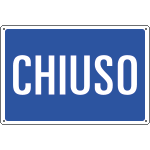 3131 - Cartello informazione CHIUSO