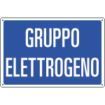 3172 - Cartello informazione GRUPPO ELETTROGENO