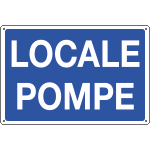 3184 - Cartello informazione LOCALE POMPE