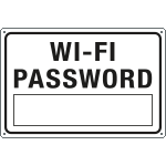 3372 - Cartello " WI-FI password "
