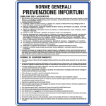 3655 - cartello NORME GENERALI PREVENZIONE INFORTUNI