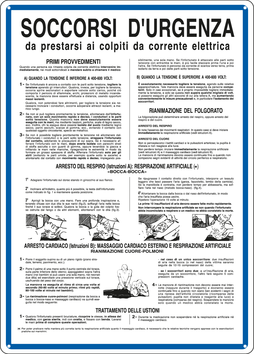 3701 - Cartello SOCCORSI D'URGENZA AI COLPITI ecc.