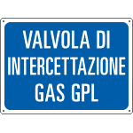 4848 - Cartello informazione Valvola interc.gas GPL