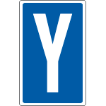 8685 - Cartello lettera Y per contrassegnare