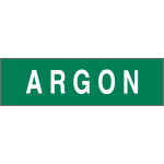 9738 - Etichetta adesiva fondo verde scuro ARGO