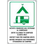 31207 - cartello "VIET.INGR.ESTRANEI AL CAMP"