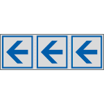96600 - Etichetta argento foglio n.3 FRECCE DIREZIONALI