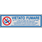 96703 - Etichette argento vietato fumare per condominio