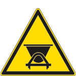 1122KS - Etichetta autoadesiva pericolo veicoli su rotaia