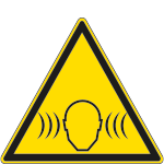 1132KS - Etichetta adesiva pericolo rumore