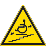 1133X - Cartello pericolo servoscala