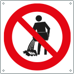 1317KS - Etichetta adesivadivieto inquinare versando liquidi