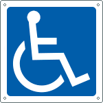 15201X - Cartello informazione disabili