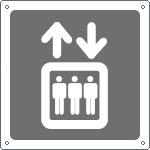 15657KS - Etichetta adesiva informazione ascensore