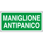 16122XS - Etichetta adesiva maniglione antipanico