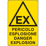 17155X - Cartello pericolo esplosione danger