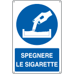1919X - Cartello obbligo spegnere le sigarette