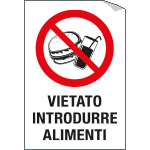 2212S - etichetta per vetri vietato introdurre alimenti