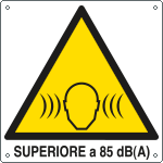403201W - Cartello pericolo rumore superiore 85dBA