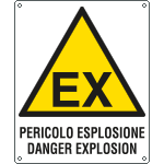 417501X - Cartello pericolo esplosione Danger Explosion