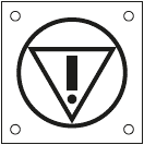 49017MS - foglio n.5 etichette adesive 60x60 bordo macchina "Pericolo"