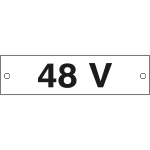 49103B - Cartello alluminio 48 VOLT