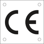 49500N - Cartello alluminio simbolo CE