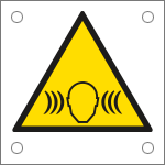 49632J - Cartello alluminio pericolo rumore