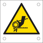 49648M - Cartello pericolo trasmissione cinghia dentata