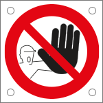 49712M - Cartello alluminio divieto accesso