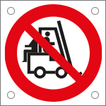 49719M - Cartello alluminio divieto trasporto persone