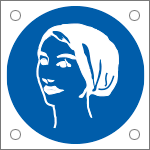 49882M - Cartello alluminio obbligo usare cuffia