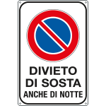 56610Y - Cartello Sosta vietata anche di notte