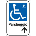 5694X - Cartello informazione Parcheggio disabili
