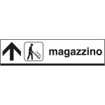 6806A - Cartello alluminio MAGAZZINO avanti