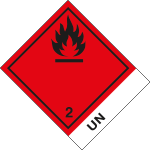 8201L - Etichetta adesiva Infiammabile UN