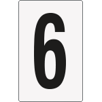 8656BN - Cartello numero 6/9 per contrassegnare