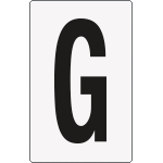8917BN - Cartello lettera G per contrassegnare