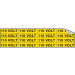 9104C - Foglio n.16 etichette adesive 110 VOLT