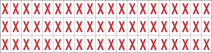 910X - Foglio n.60 etichette adesive B/R lettera X