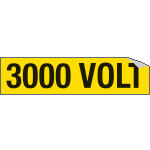 9112A - Foglio n. 1 etichette adesive 3000 VOLT 9113A
